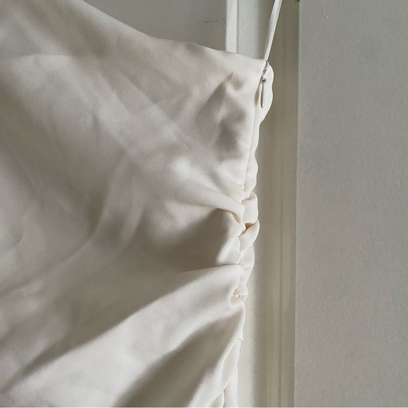 WHITE ONE SHOULDER ZARA DRESS - Picture 4 of 12